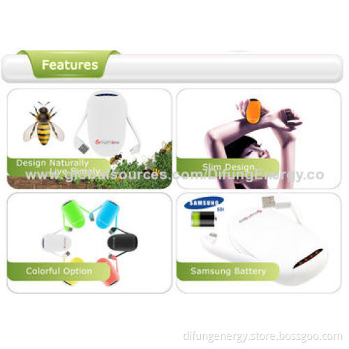 Cute Design Portable Mobile Charger with 5,200mAh Samsung Cells